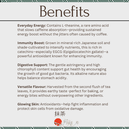 Culinary Grade Matcha | From Uji, Japan | Pure &amp; Fresh